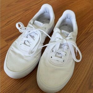 Adidas white Vulc Raid3r